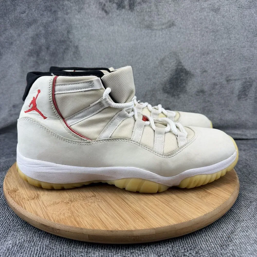 Jordan Air Jordan 11 Retro Shoes Mens Size 10.5 Platinum Sneakers 378037-016